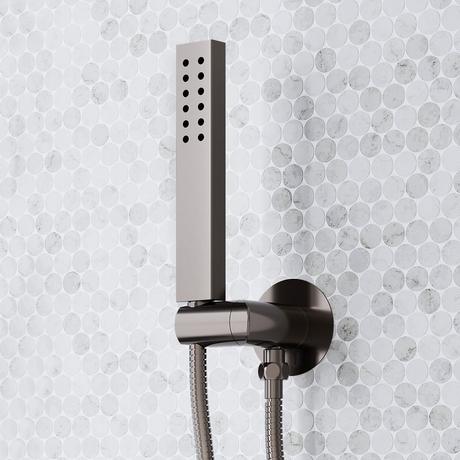 Sefina Thermostatic Shower System with Dual Showerheads and Hand Shower