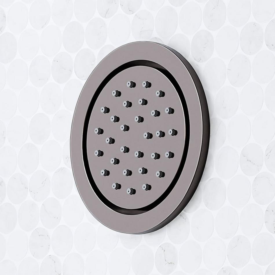 Sefina Thermostatic Shower System with 3 Body Sprays, Slide Bar and Hand Shower - Gunmetal, , large image number 6
