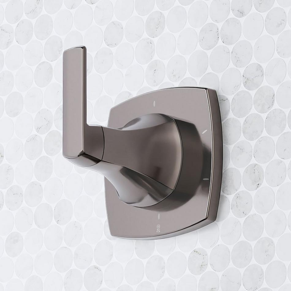 Sefina Thermostatic Shower System with 3 Body Sprays, Slide Bar and Hand Shower - Gunmetal, , large image number 2