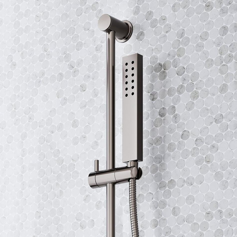 Sefina Thermostatic Shower System with 3 Body Sprays, Slide Bar and Hand Shower - Gunmetal, , large image number 5