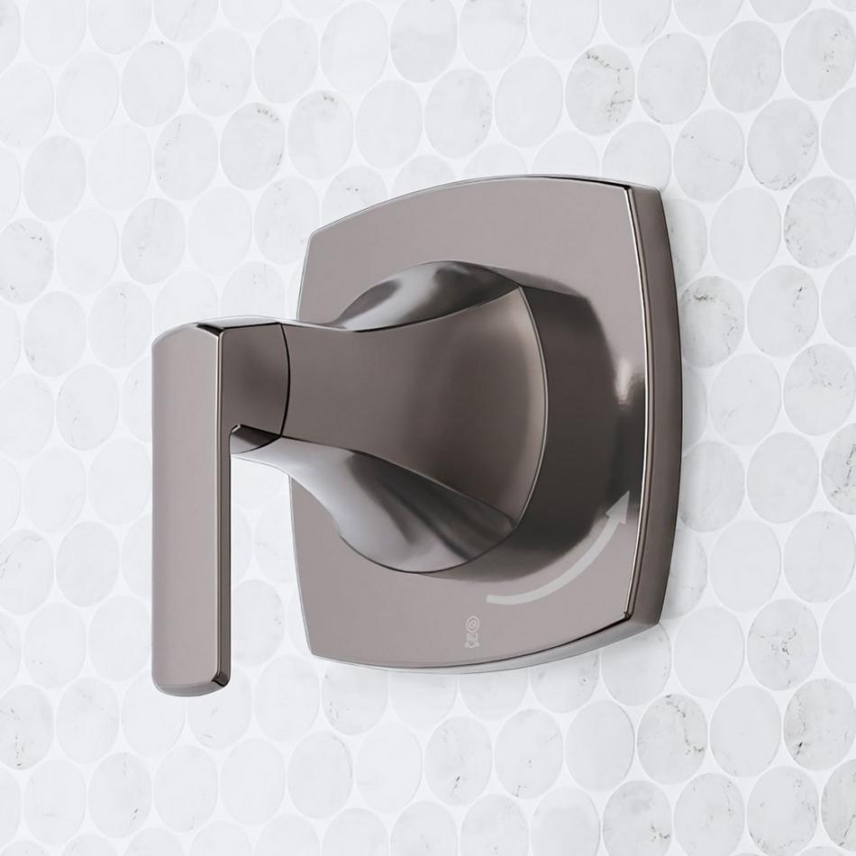 Sefina Thermostatic Shower System with 3 Body Sprays, Slide Bar and Hand Shower - Gunmetal, , large image number 3