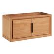 36" Aliso Narrow Wall-Mount Vanity - Outlets - Natural Teak - Cabinet Only, , large image number 0