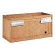 36" Aliso Narrow Wall-Mount Vanity - Outlets - Natural Teak - Cabinet Only, , large image number 2