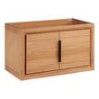 30" Aliso Narrow Wall-Mount Vanity - Outlets - Natural Teak - Cabinet Only, , large image number 0