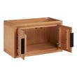 30" Aliso Narrow Wall-Mount Vanity - Outlets - Natural Teak - Cabinet Only, , large image number 1