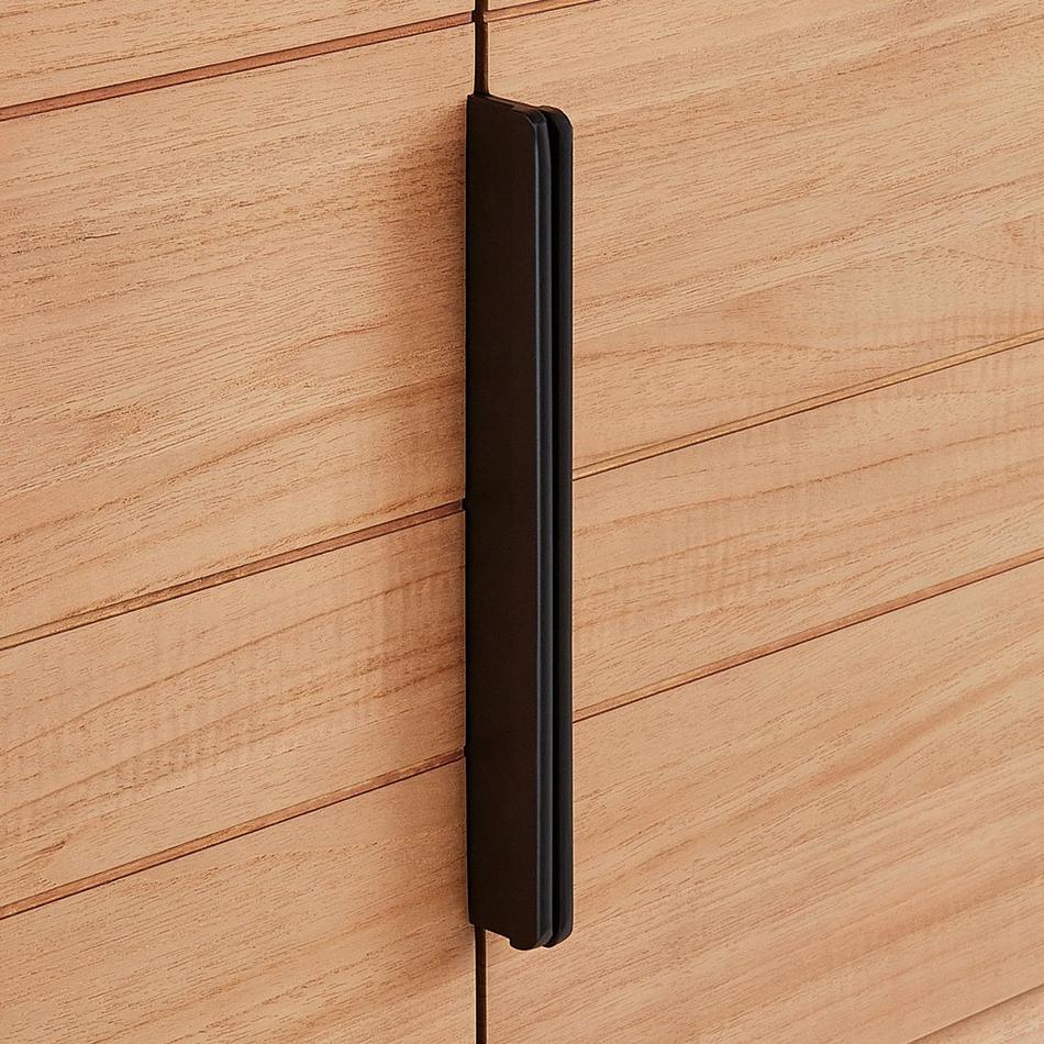 24" Aliso Narrow Wall-Mount Vanity - Outlets - Natural Teak - Cabinet Only, , large image number 3