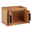 24" Aliso Narrow Wall-Mount Vanity - Outlets - Natural Teak - Cabinet Only, , large image number 1