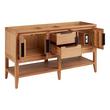 60" Aliso Console Vanity - Outlets - Natural Teak - Cabinet Only, , large image number 1