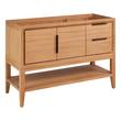 48" Aliso Console Vanity - Outlets - Natural Teak - Cabinet Only, , large image number 0
