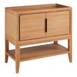 36" Aliso Console Vanity with Undermount - Outlets - Natural Teak, , large image number 1