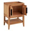 24" Aliso Console Vanity - Outlets - Natural Teak - Cabinet Only, , large image number 1