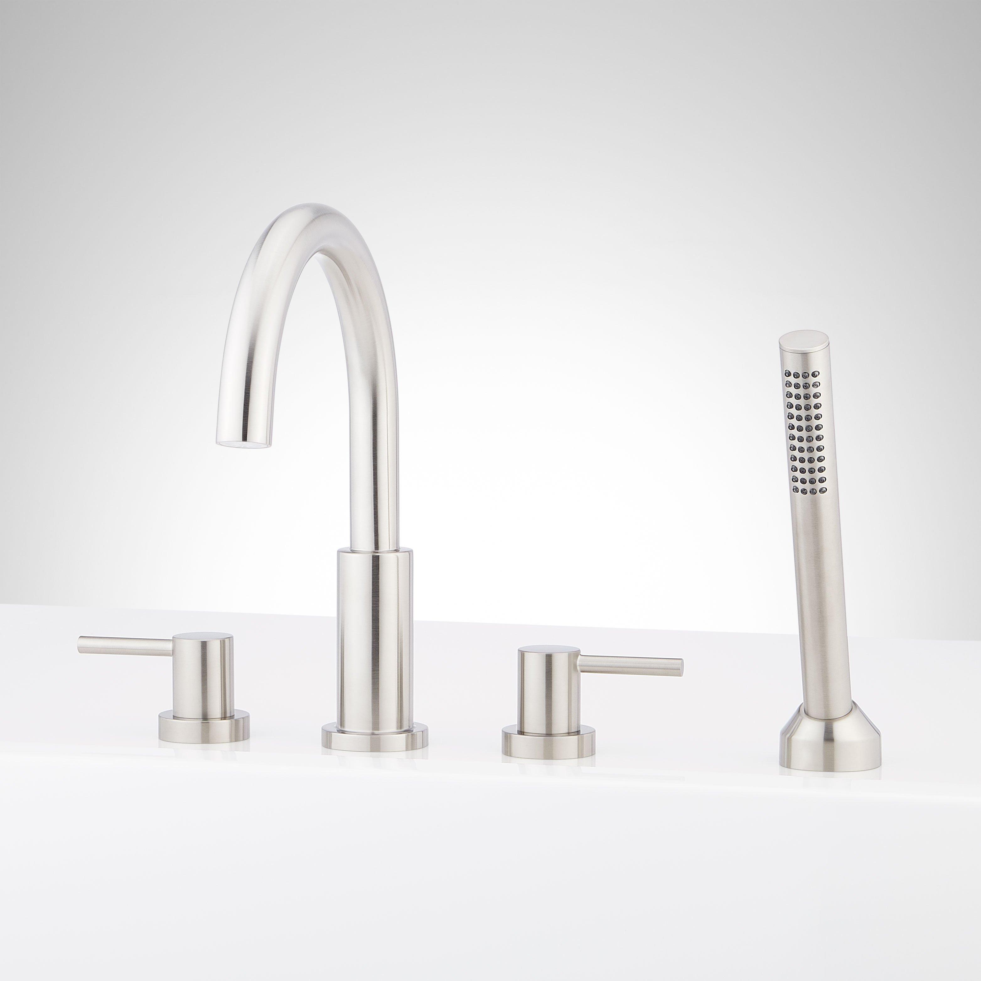 Lexia 4-Hole Roman Tub Faucet and Hand Shower | Signature Hardware