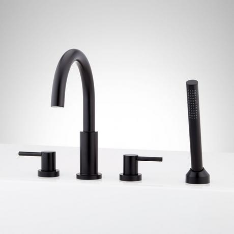 Lexia 4-Hole Roman Tub Faucet and Hand Shower