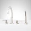 Lexia 4-Hole Roman Tub Faucet and Hand Shower with Rough-In Valve - Brushed Nickel, , large image number 0
