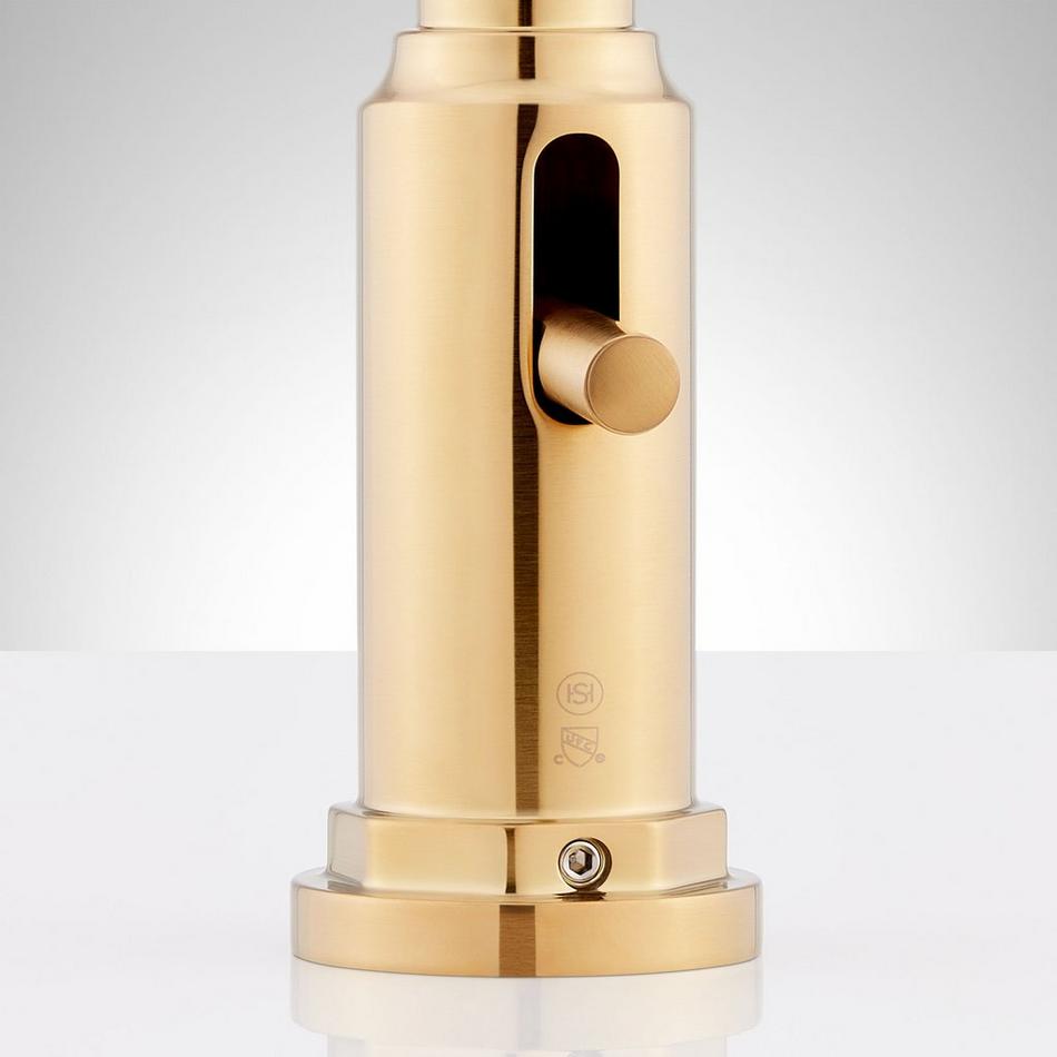 Greyfield 4-Hole Roman Tub Faucet and Hand Shower - Brushed Gold, , large image number 3