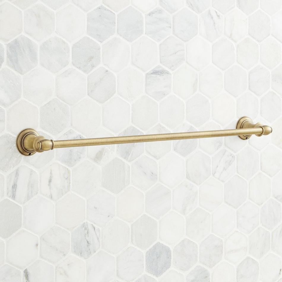 24" Beasley Towel Bar - Aged Brass, , large image number 1