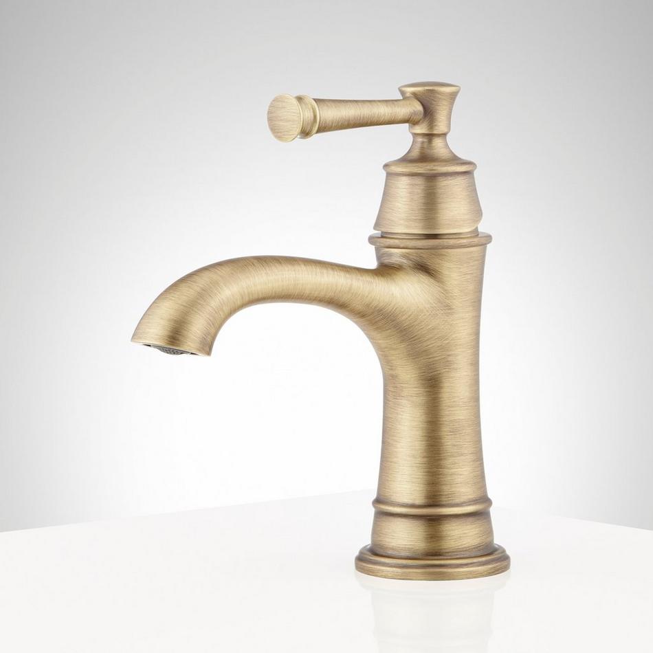 Signature Hardware Sidonie Single Vessel Bathroom Faucet – Oil Rubbed Polished Nickel, High Arc