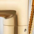 Beasley Freestanding Tub Faucet with Hand Shower and Rough-In Valve with Stops - Brushed Gold, , large image number 4