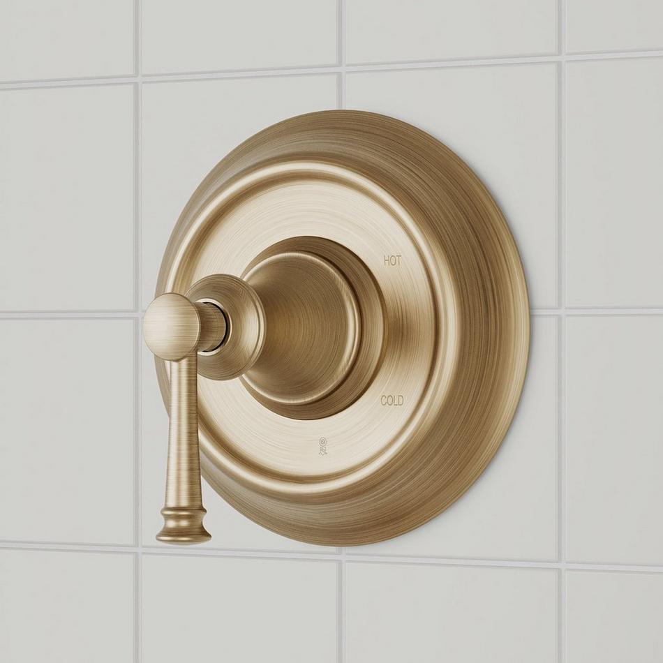 Beasley Pressure Balance Shower Trim and Valve - Aged Brass, , large image number 0