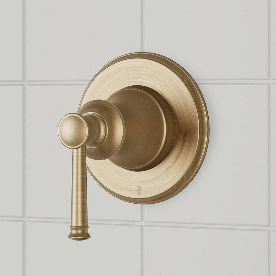 Beasley In-Wall Shower Volume Control Trim and 1/2" Valve - Aged Brass, , large image number 0