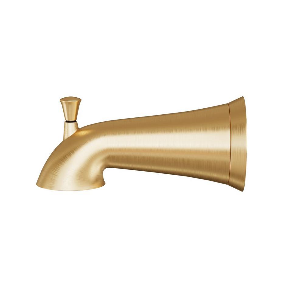 Provincetown Tub Spout with Diverter - Brushed Gold, , large image number 1