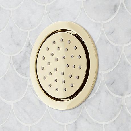 Lexia Thermostatic Shower System with 3 Body Sprays, Slide Bar and Hand Shower