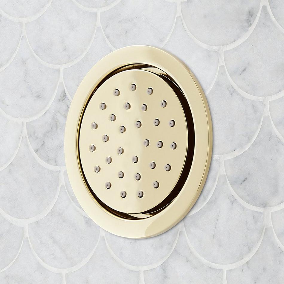 Lexia Thermostatic Shower System with 3 Body Sprays, Slide Bar and Hand Shower - Polished Brass, , large image number 6
