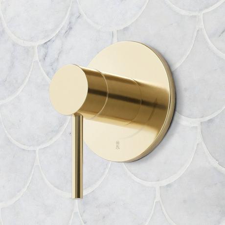 Lexia Thermostatic Shower System with 3 Body Sprays, Slide Bar and Hand Shower