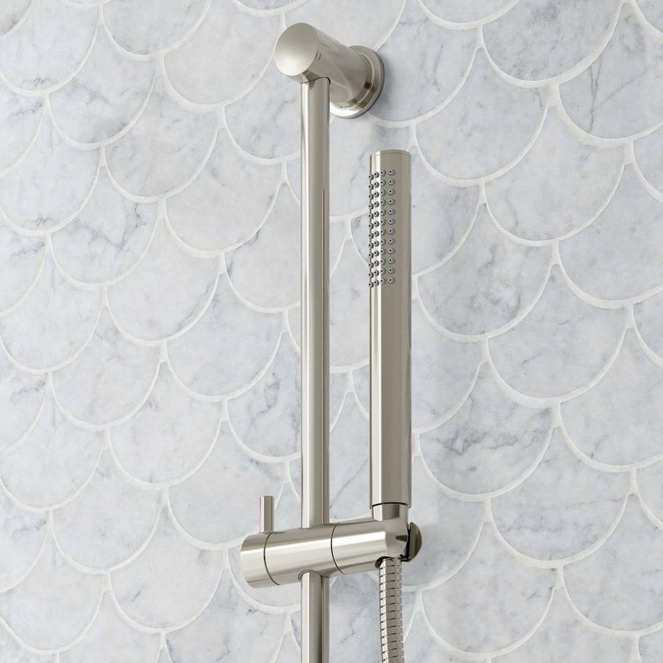 Lexia Thermostatic Shower System with 3 Body Sprays, Slide Bar and Hand Shower - Polished Nickel, , large image number 5