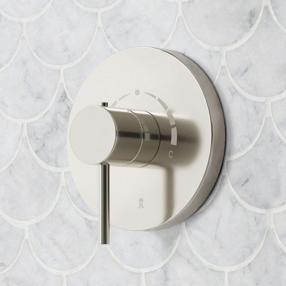 Lexia Thermostatic Shower System with 3 Body Sprays, Slide Bar and Hand Shower - Polished Nickel, , large image number 4