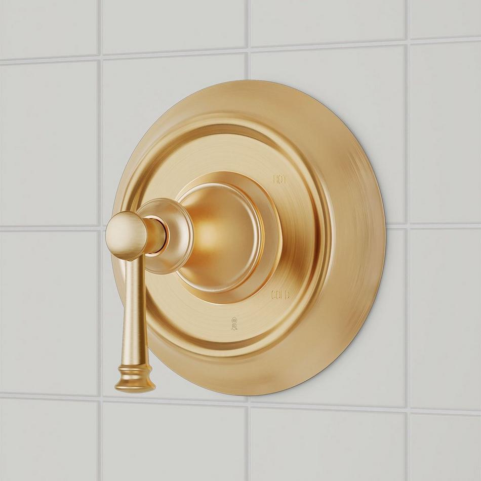 Beasley Pressure Balance Tub and Shower System - Brushed Gold, , large image number 2