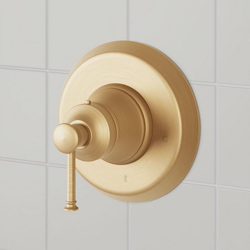 Beasley Pressure Balance Shower System with Slide Bar and Hand Shower - Brushed Gold, , large image number 3