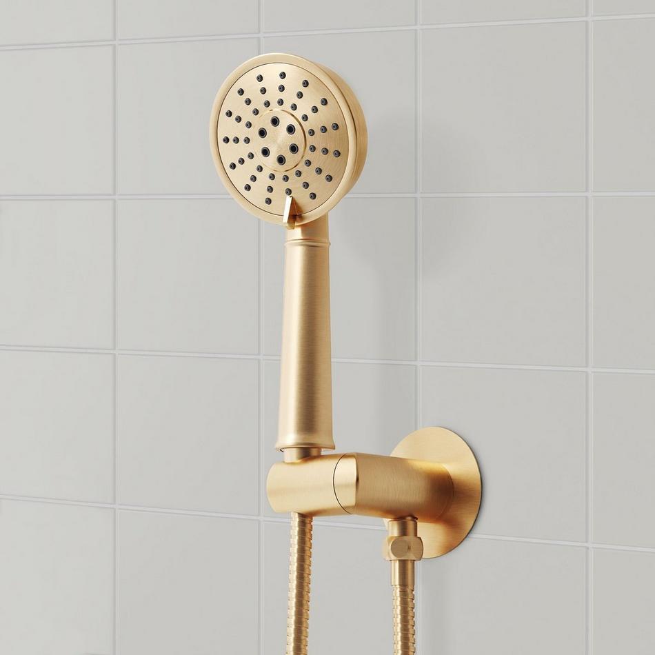 Beasley Pressure Balance Shower System with Hand Shower - Brushed Gold, , large image number 4