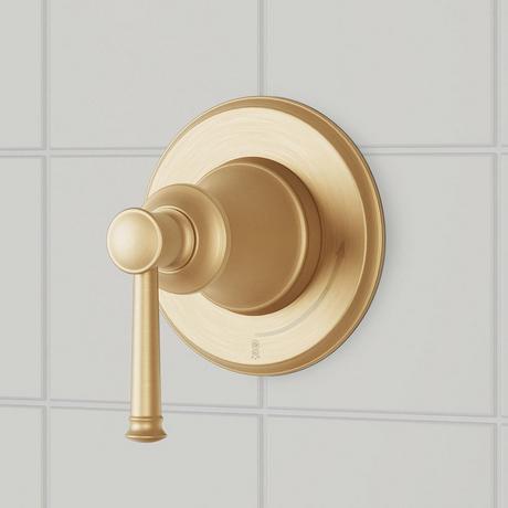 Beasley Thermostatic Shower System with Dual Showerheads and Hand Shower