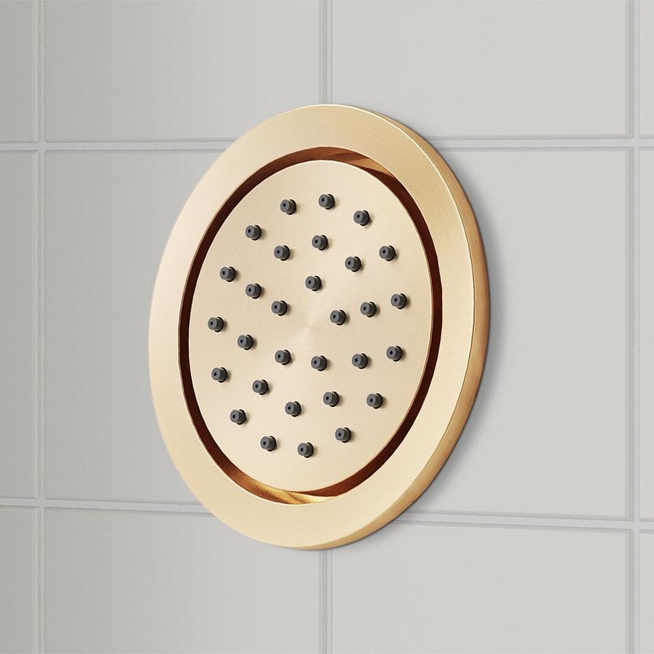 Beasley Thermostatic Shower System with 3 Body Sprays and Hand Shower - Brushed Gold, , large image number 6