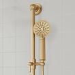 Beasley Thermostatic Shower System with 3 Body Sprays, Slide Bar and Hand Shower - Brushed Gold, , large image number 5