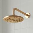 Beasley Thermostatic Shower System with 3 Body Sprays, Slide Bar and Hand Shower - Brushed Gold, , large image number 1