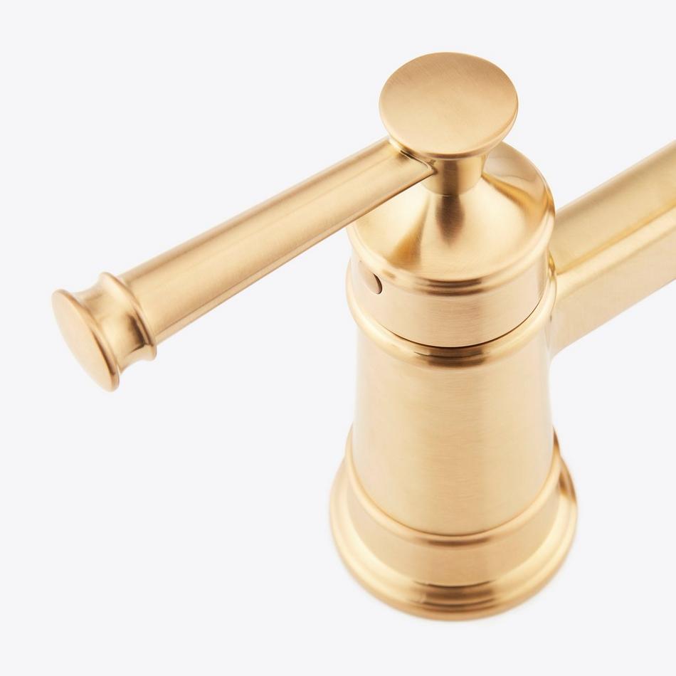 Beasley Bridge Kitchen Faucet with Pull-Down Spring Spout - Brushed Gold, , large image number 3