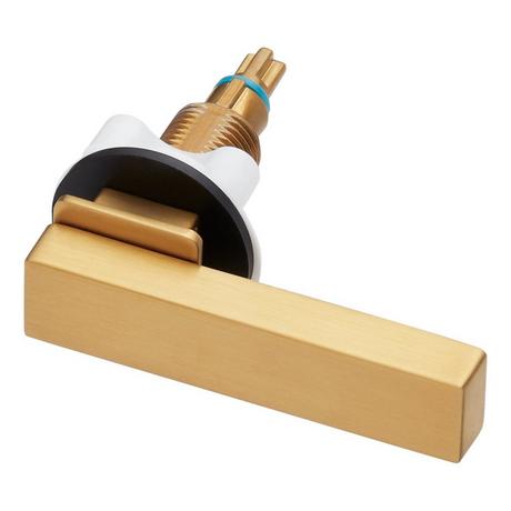 Lavrik Toilet Flush Lever - Brushed Gold