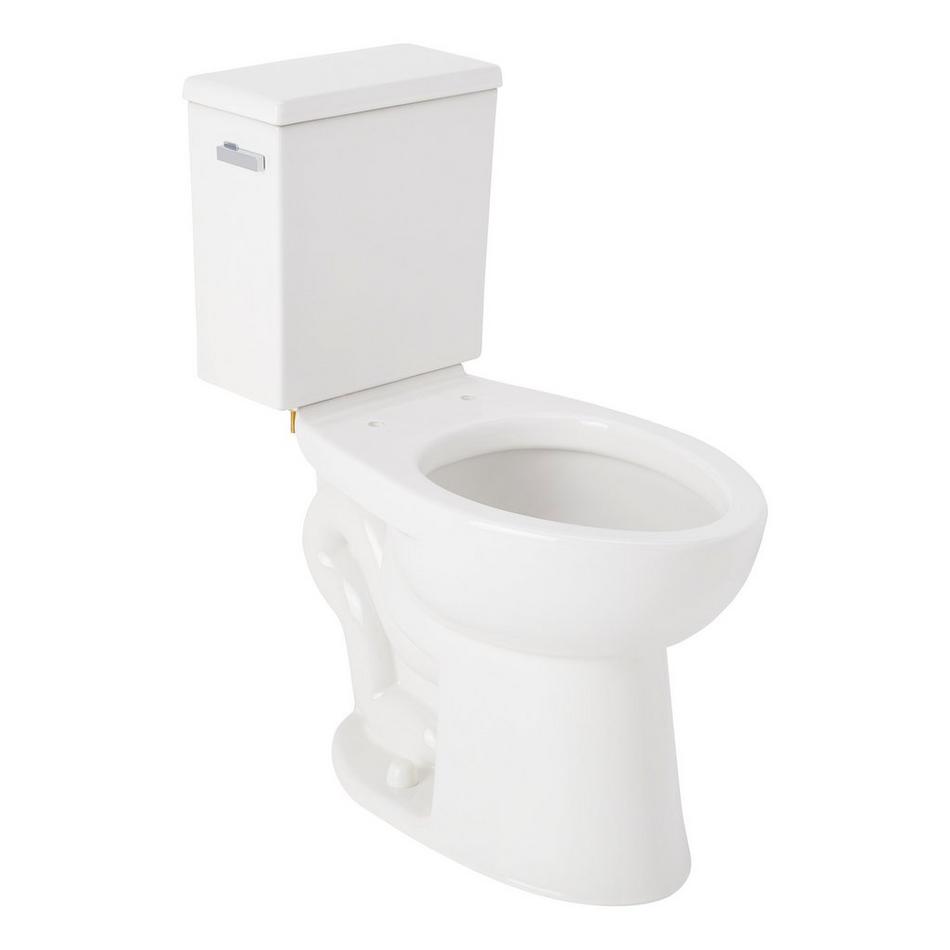 Lavrik Two-Piece Elongated Toilet with Reversible Tank - No Seat  - Chrome Handle, , large image number 0