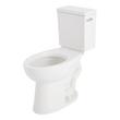 Lavrik Two-Piece Elongated Toilet with Reversible Tank - No Seat  - Chrome Handle, , large image number 1