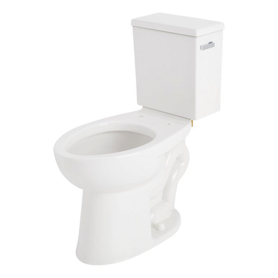 Lavrik Two-Piece Elongated Toilet with Reversible Tank - No Seat  - Chrome Handle, , large image number 1