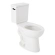 Lavrik Two-Piece Elongated Toilet with Reversible Tank - No Seat  - Matte Black Handle, , large image number 0