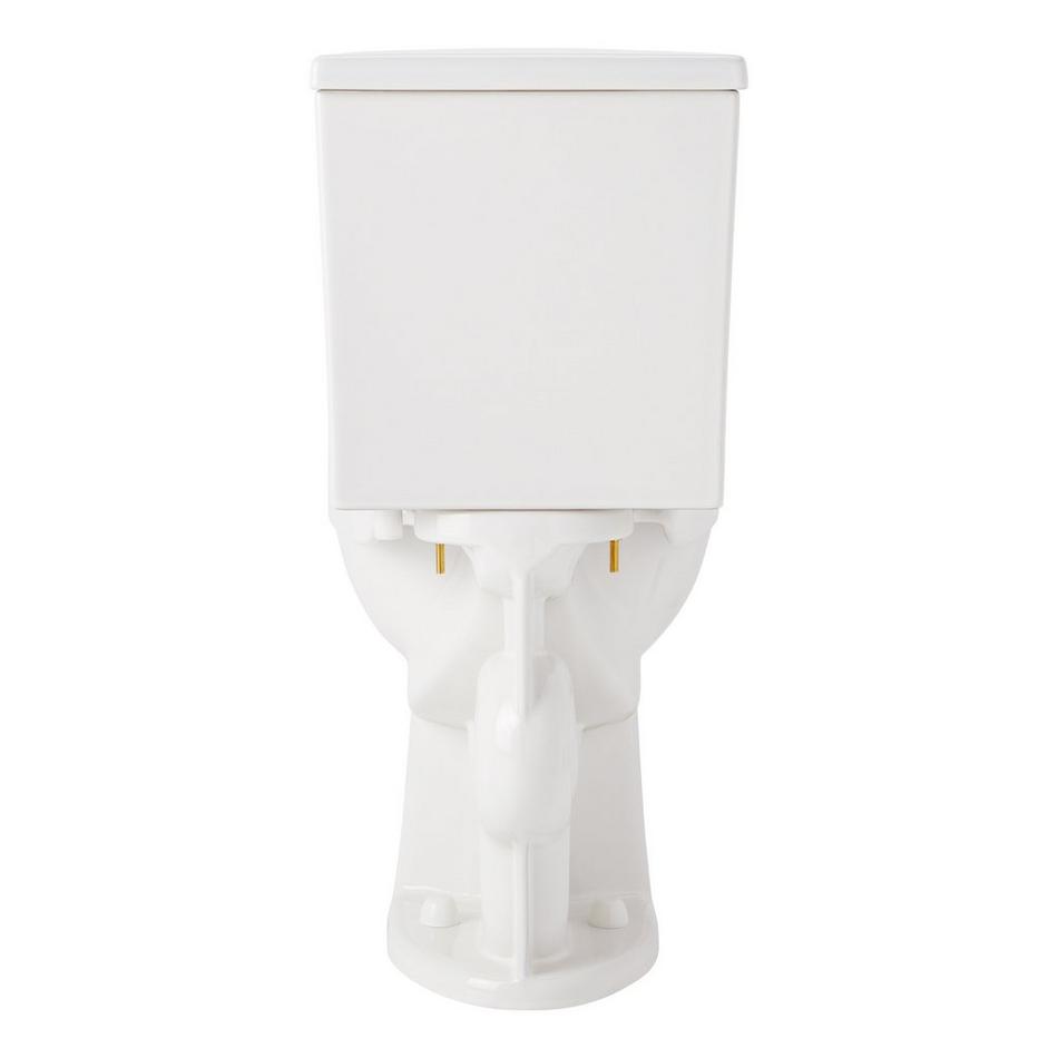 Lavrik Two-Piece Elongated Toilet with Reversible Tank - No Seat  - White Handle, , large image number 3