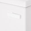 Lavrik Two-Piece Elongated Toilet with Reversible Tank - No Seat  - White Handle, , large image number 4