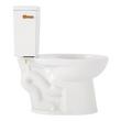 Lavrik Two-Piece Elongated Toilet with Reversible Tank - No Seat  - Brushed Gold Handle, , large image number 2