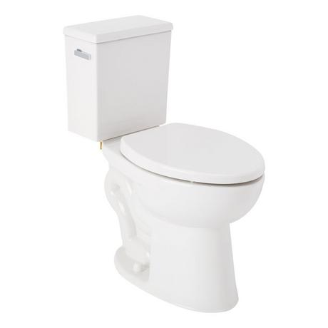 Lavrik Two-Piece Elongated Toilet with Reversible Tank