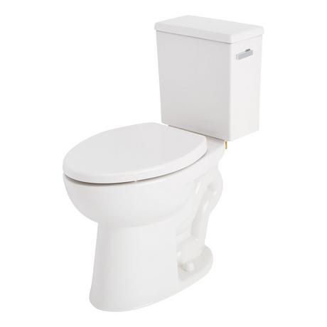 Lavrik Two-Piece Elongated Toilet with Reversible Tank