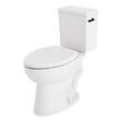 Lavrik Two-Piece Elongated Toilet with Reversible Tank - Standard Seat  - Matte Black Handle, , large image number 1
