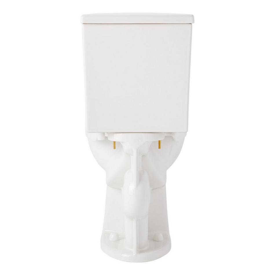 Lavrik Two-Piece Elongated Toilet with Reversible Tank - Standard Seat  - White Handle, , large image number 4